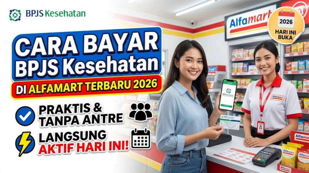 Cara Bayar BPJS Kesehatan di Alfamart Terbaru 2026: Praktis, Tanpa Antre, dan Langsung Aktif Hari Ini!