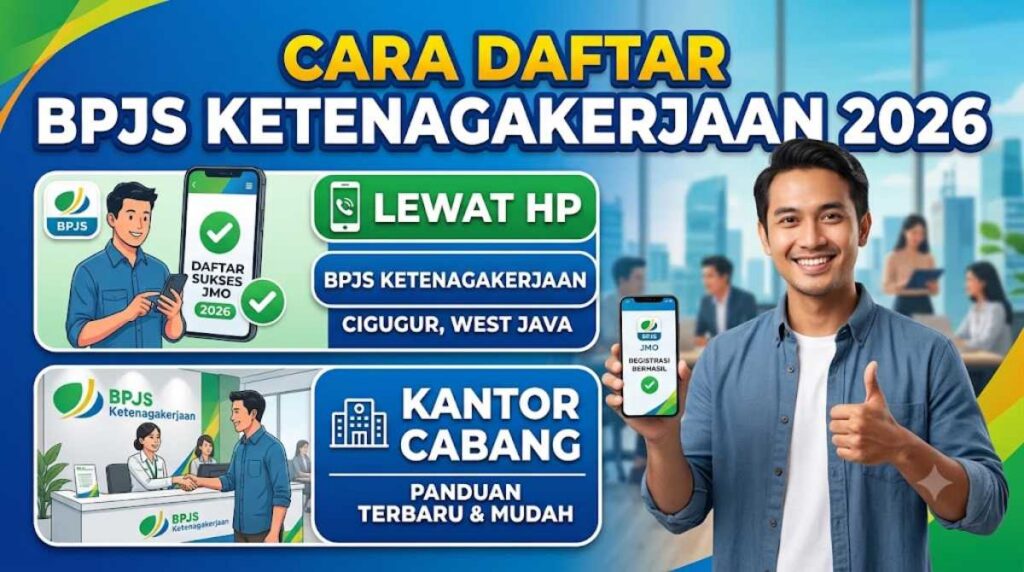 Cara Daftar BPJS Ketenagakerjaan Terbaru 2026 Lewat HP dan Kantor Cabang