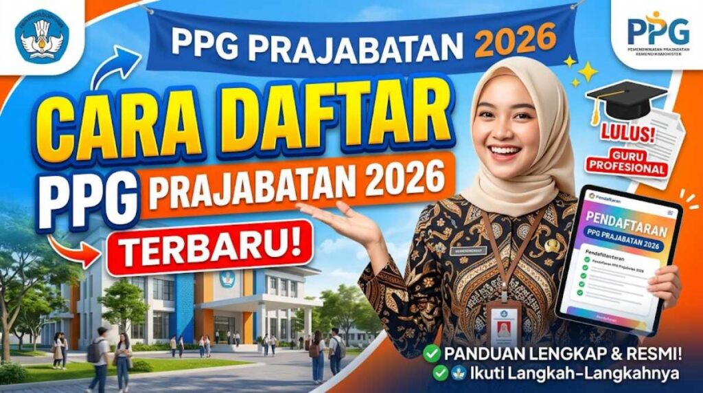 Cara Daftar PPG Prajabatan 2026 Terbaru: Peluang Jadi Guru Sertifikasi Makin Terbuka Lebar Hari Ini!