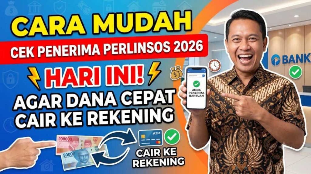 Cara Mudah Cek Penerima Perlinsos 2026 Hari Ini Agar Dana Cepat Cair ke Rekening